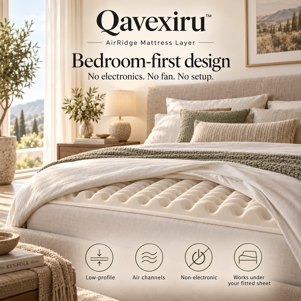 Qavexiru™ AirRidge Mattress Layer Turn Your Mattress Into a More Breathable Sleep Surface