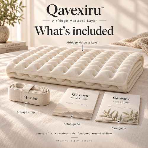 Qavexiru™ AirRidge Mattress Layer Turn Your Mattress Into a More Breathable Sleep Surface