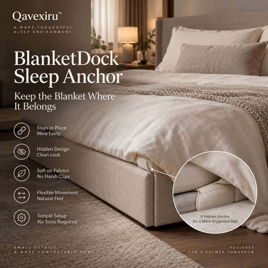 Qavexiru™ BlanketDock Sleep Anchor Keep the Blanket Where It Belongs