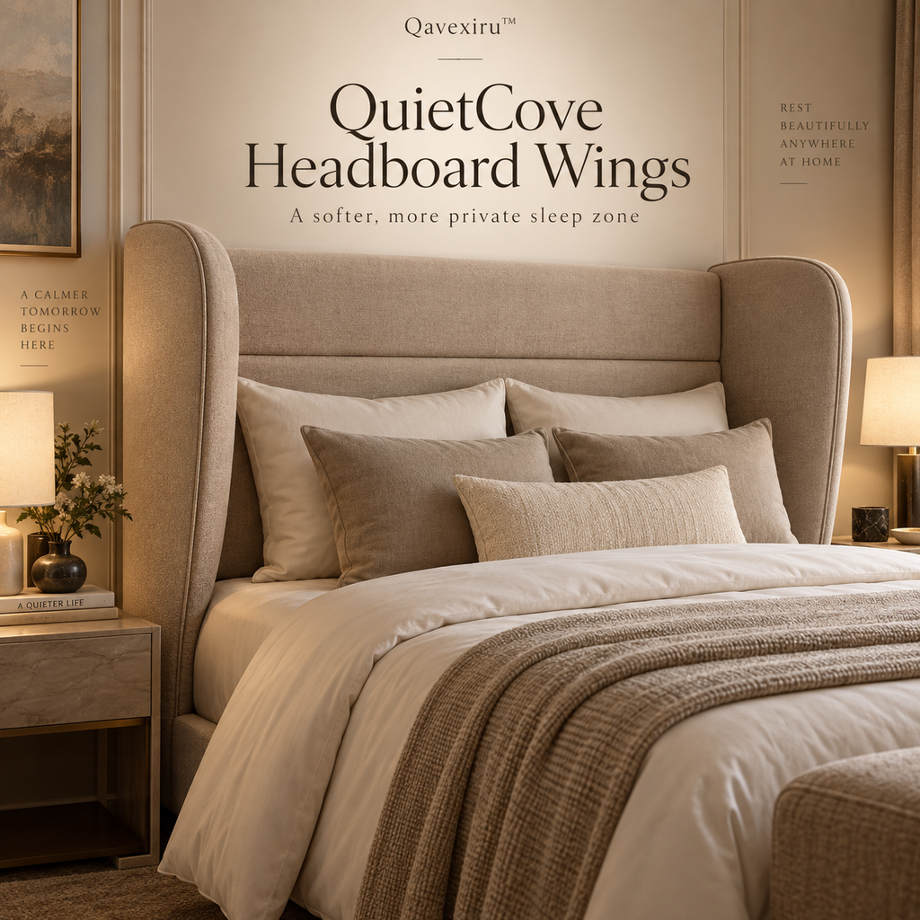 Qavexiru™ QuietCove Headboard Wings Turn the Head of Your Bed Into a Quieter, More Private Space