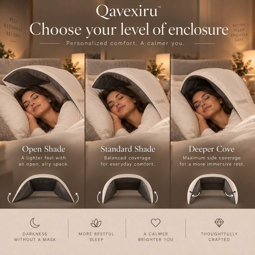 Qavexiru™ LightSeal Pillow Hood Darkness Without Wearing Anything on Your Face