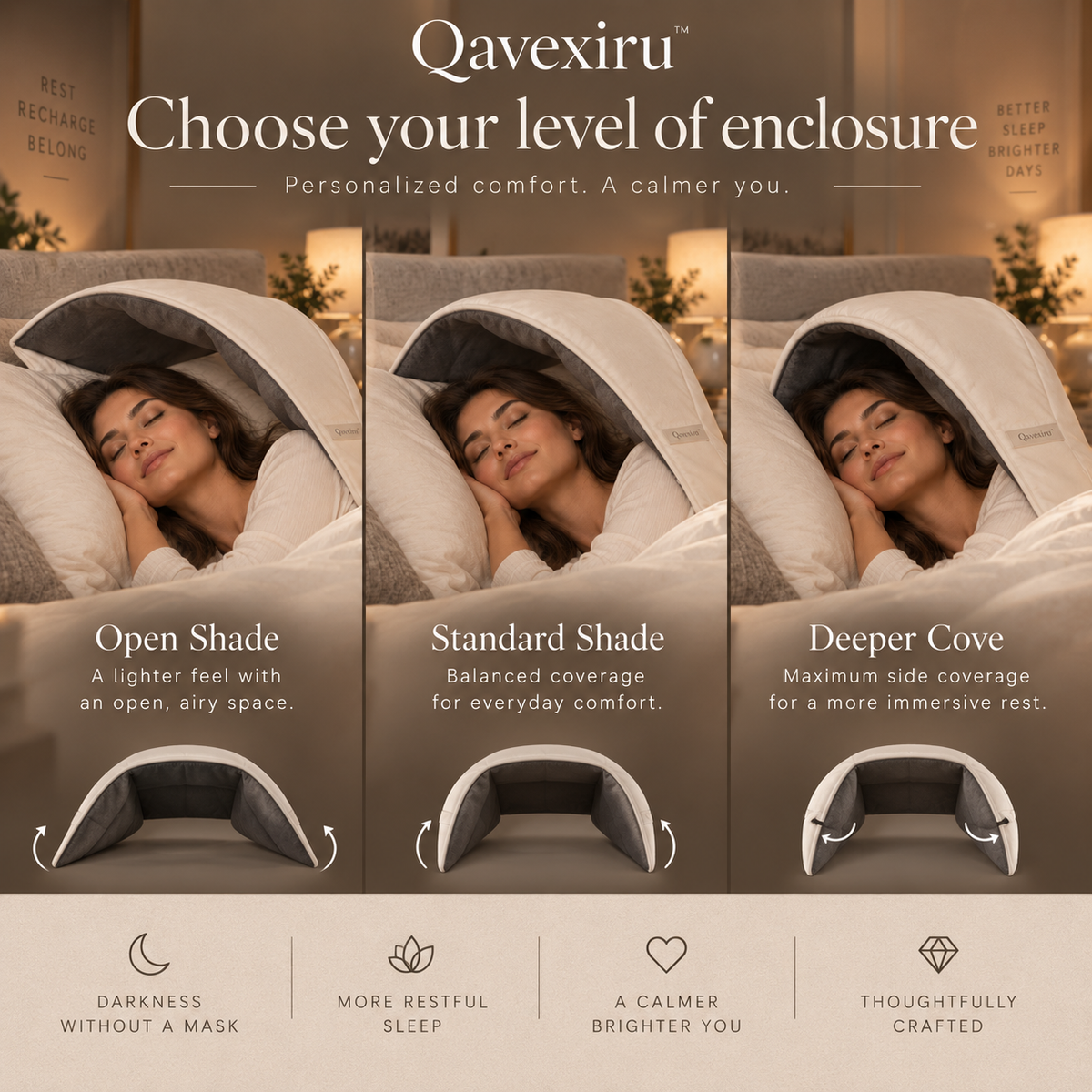 Qavexiru™ LightSeal Pillow Hood Darkness Without Wearing Anything on Your Face