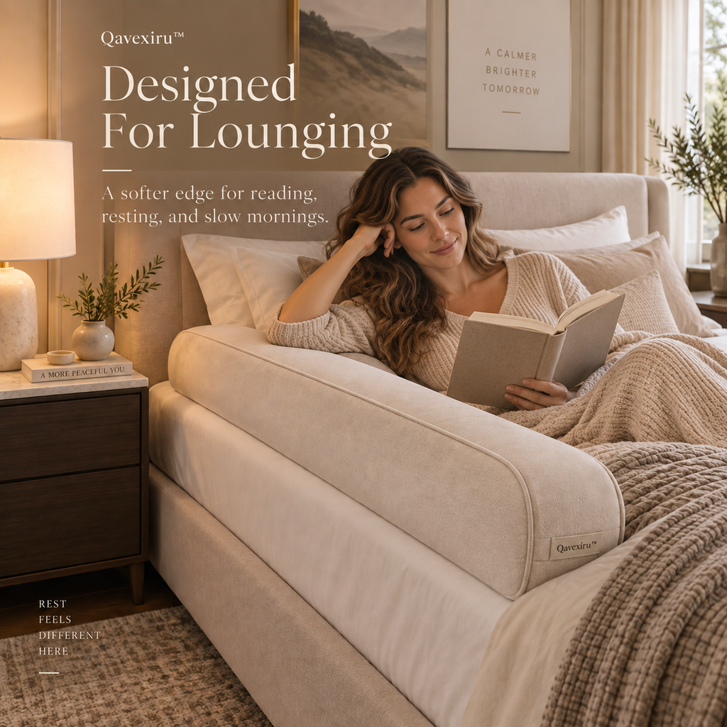 Qavexiru™ CocoonRail Sleep Bolster Give Your Bed a Softer Edge