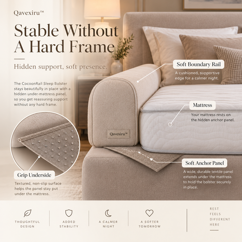 Qavexiru™ CocoonRail Sleep Bolster Give Your Bed a Softer Edge