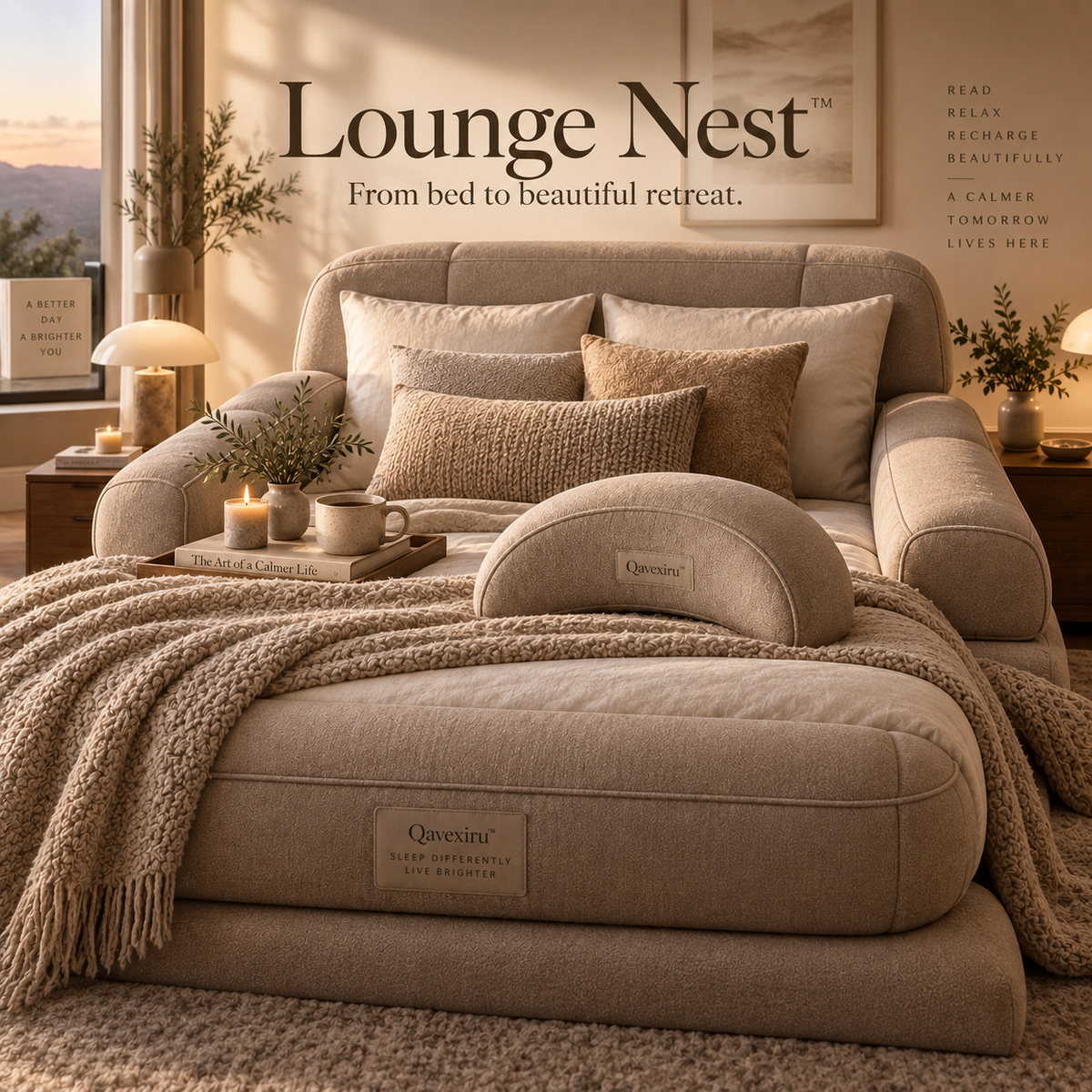 Qavexiru™ NightNest Modular Sleep Kit One Bed. More Than One Way to Settle In.